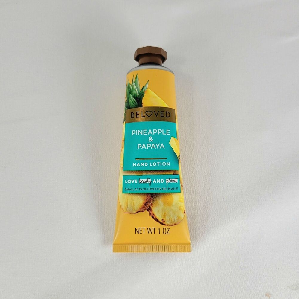 Beloved Pineapple & Papaya Hand Lotion Love Beauty Planet 1 Oz New Sealed